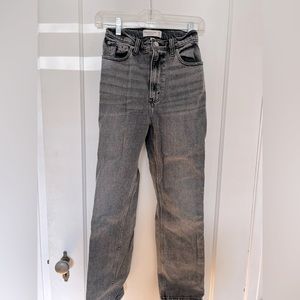 Abercrombie & Fitch Ankle Straight Ultra High Rise Curve Love